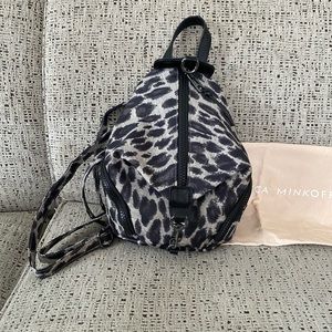 Rebecca Minkoff Mini Julian nylon backpack cheetah print 🐆